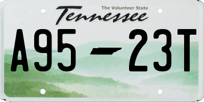 TN license plate A9523T