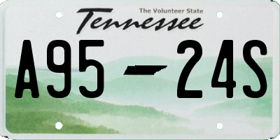 TN license plate A9524S