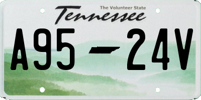 TN license plate A9524V