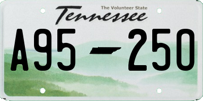 TN license plate A9525O