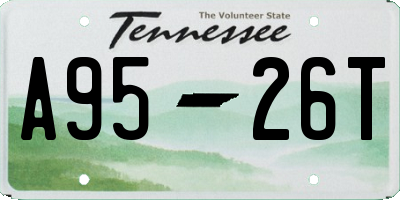 TN license plate A9526T