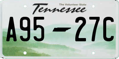 TN license plate A9527C
