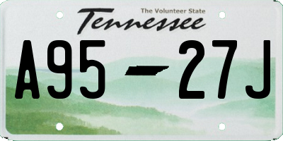 TN license plate A9527J