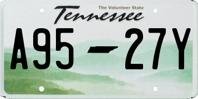 TN license plate A9527Y