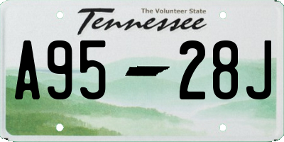 TN license plate A9528J