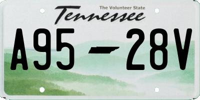 TN license plate A9528V