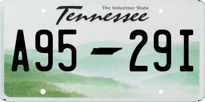 TN license plate A9529I