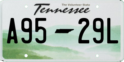 TN license plate A9529L