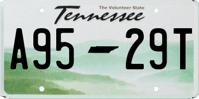 TN license plate A9529T
