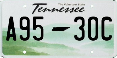 TN license plate A9530C