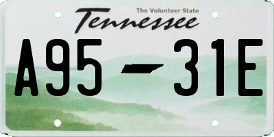 TN license plate A9531E