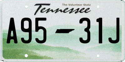 TN license plate A9531J