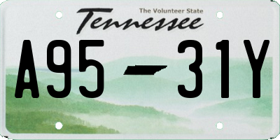 TN license plate A9531Y