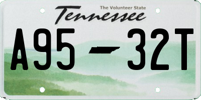 TN license plate A9532T