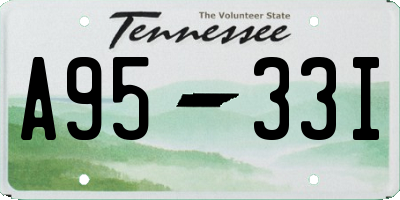 TN license plate A9533I