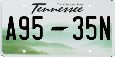TN license plate A9535N