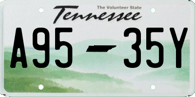 TN license plate A9535Y