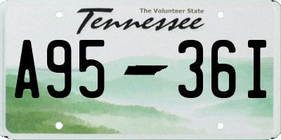 TN license plate A9536I