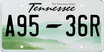 TN license plate A9536R