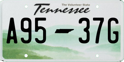 TN license plate A9537G