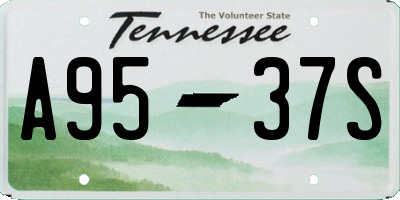 TN license plate A9537S