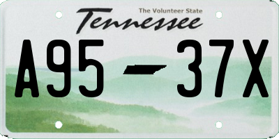 TN license plate A9537X