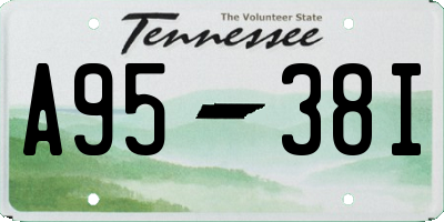 TN license plate A9538I