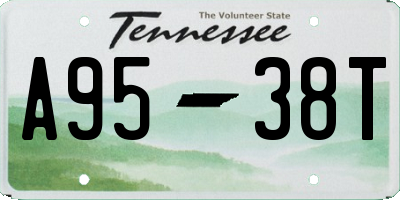 TN license plate A9538T