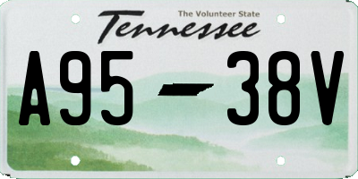 TN license plate A9538V