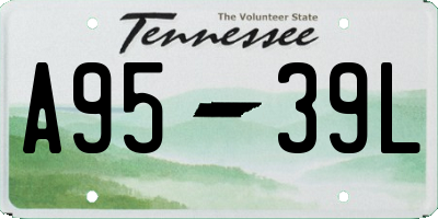 TN license plate A9539L