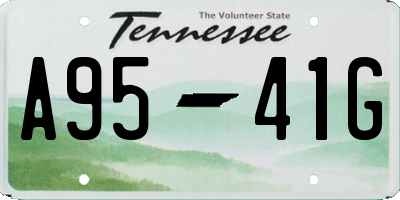 TN license plate A9541G