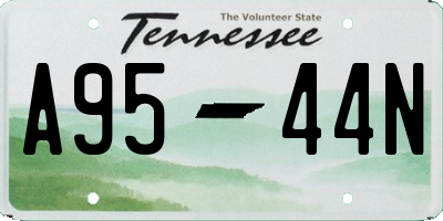 TN license plate A9544N
