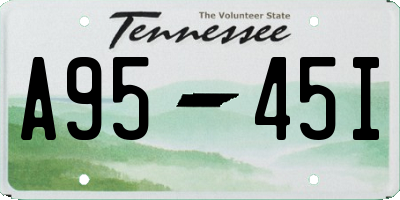 TN license plate A9545I