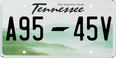 TN license plate A9545V