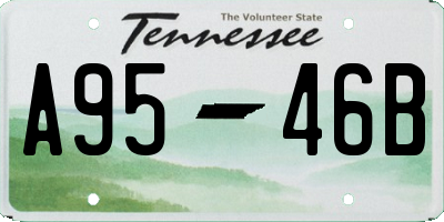 TN license plate A9546B