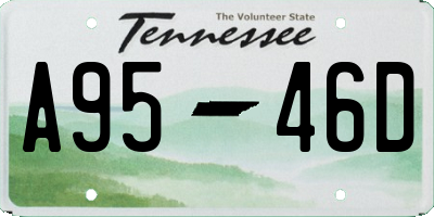 TN license plate A9546D