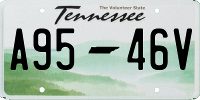 TN license plate A9546V