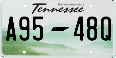 TN license plate A9548Q