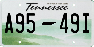 TN license plate A9549I