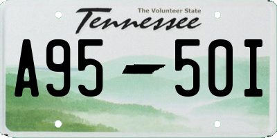 TN license plate A9550I