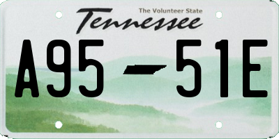 TN license plate A9551E