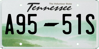 TN license plate A9551S