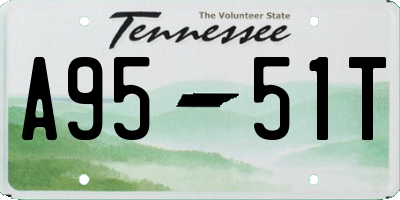TN license plate A9551T