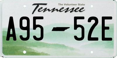 TN license plate A9552E