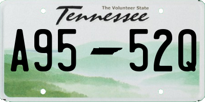 TN license plate A9552Q