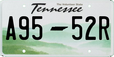 TN license plate A9552R