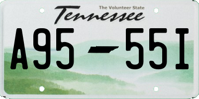 TN license plate A9555I