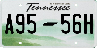 TN license plate A9556H