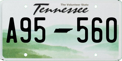 TN license plate A9556O