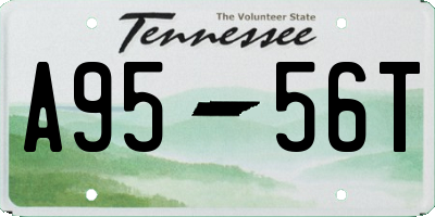 TN license plate A9556T